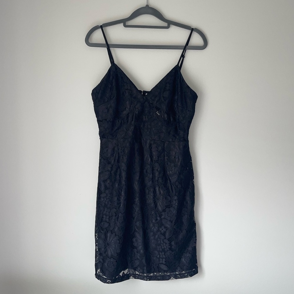 NSR Mini Black Lace Dress